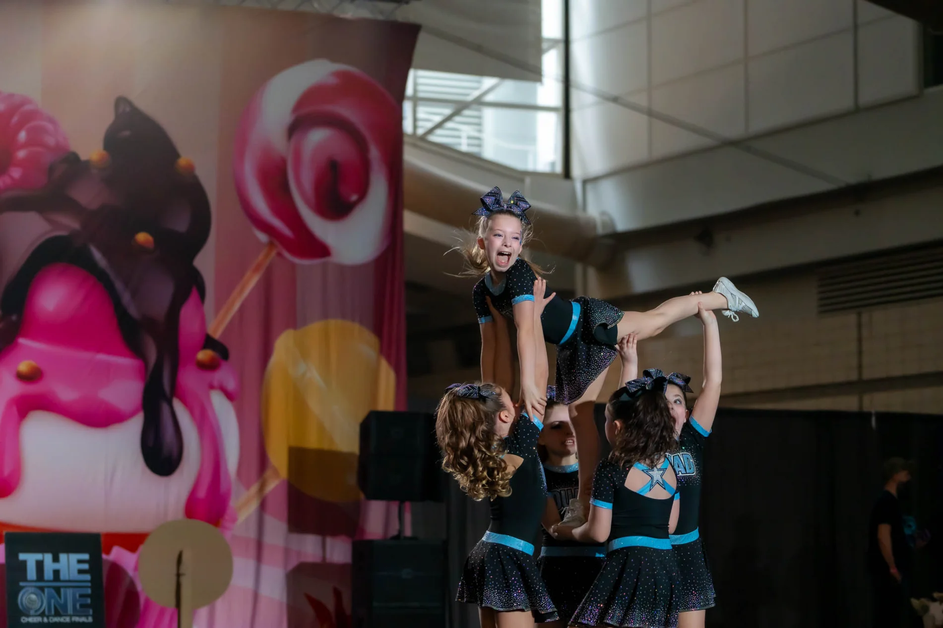 Cheerleading team at Once Upon A Dream in Wadsworth OH